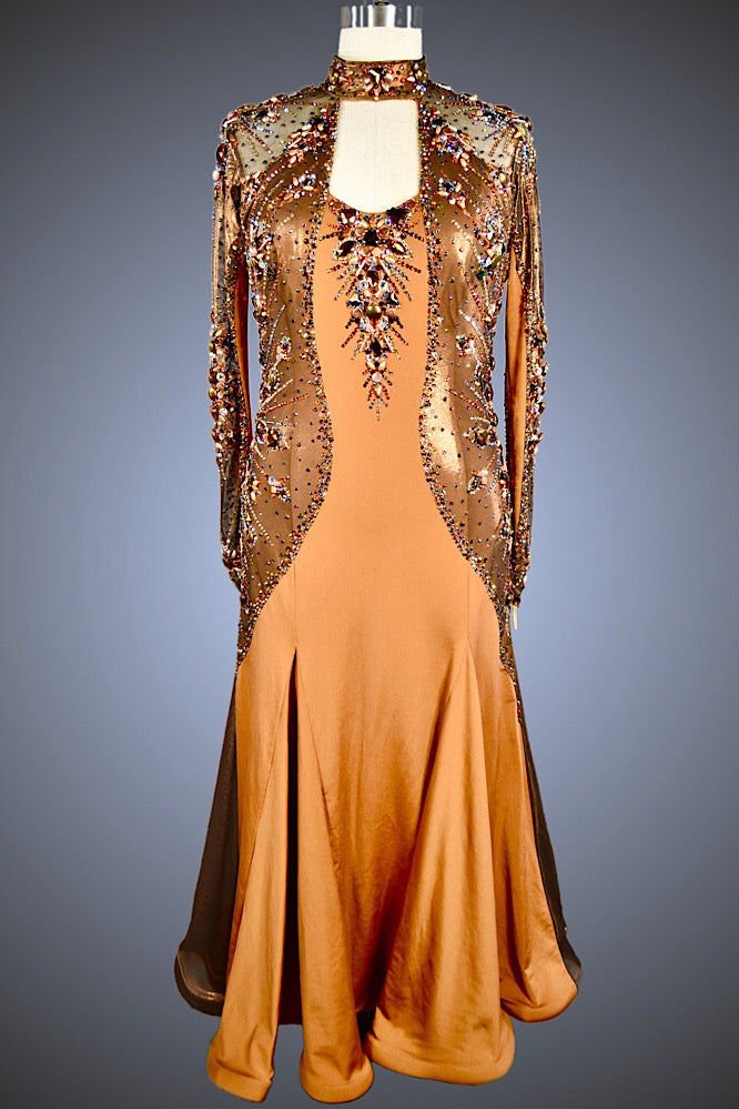 bronze color dress